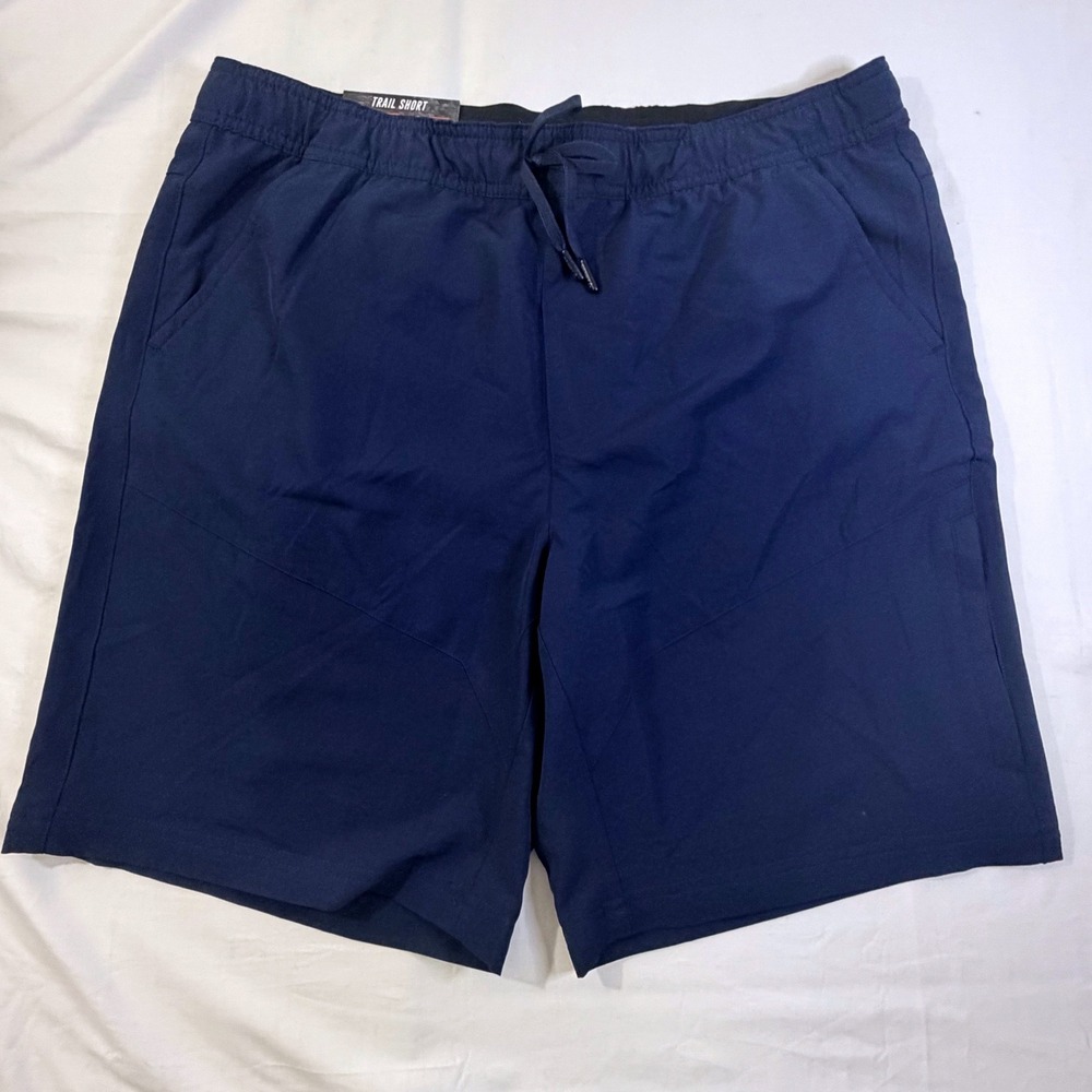 Gerry Mens Trail Shorts Navy Blue 4-Way Stretch Pull-On Large Brand New